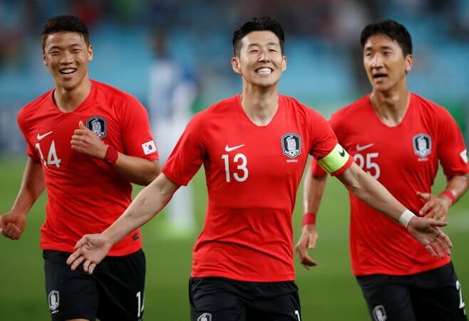Son Heung-min của đội tuyển Hàn Quốc