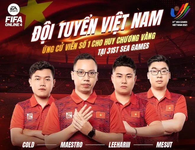 Đại diện Việt Nam bộ môn FIFA Online 4 tại SEA Games 31
