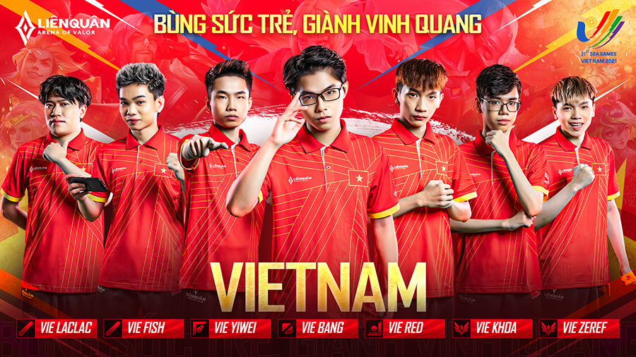 Đại diện Việt Nam bộ môn Liên Quân tại SEA Games 31